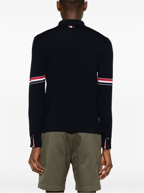 RWB intarsia cardigan THOM BROWNE | MKL005AY1002415